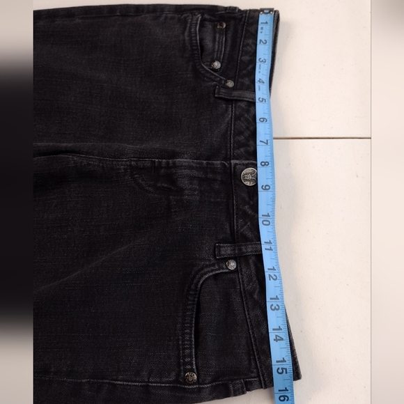 All Saints Spitalfields Women's Black Denim Pipe Skinny Low Rise Jeans Sz 30/32 - Picture 13 of 16